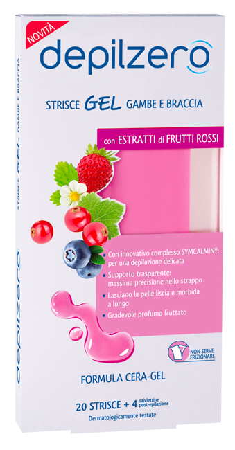 DEPILZERO STRISCE GEL GAMBE BRACCIA 20 PEZZI - farmasconti.eu