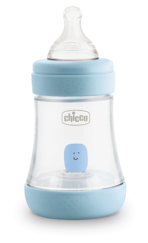 CHICCO BIBERON PERFECT 5 BOY 150 ML IN SILICONE 1 FORO - farmasconti.eu