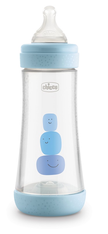 CHICCO BIBERON PERFECT 5 BOY 300 ML IN SILICONE 3 FORI - farmasconti.eu
