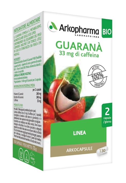 ARKO CAPSULE GUARANA' BIO 130 CAPSULE - farmasconti.eu