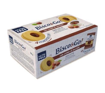 NUTRIFREE BISCO&GO CON CREMA DI NOCCIOLE 4X40 G - farmasconti.eu