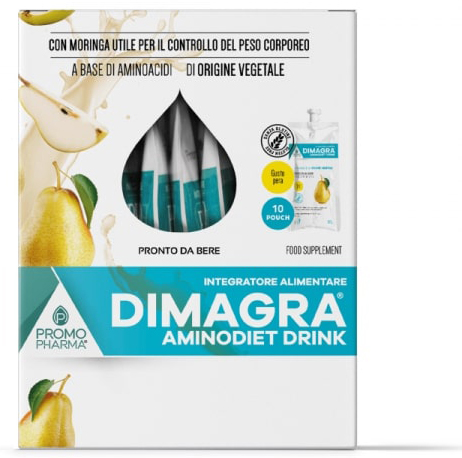 DIMAGRA AMINODIET DRINK PERA 10 POUCH DA 80 G - farmasconti.eu