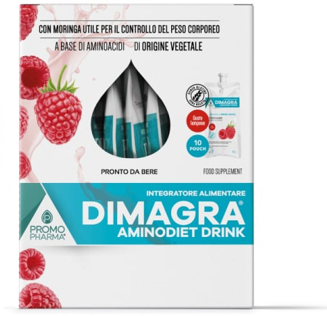 DIMAGRA AMINODIET DRINK LAMPONE 10 POUCH DA 80 G - farmasconti.eu