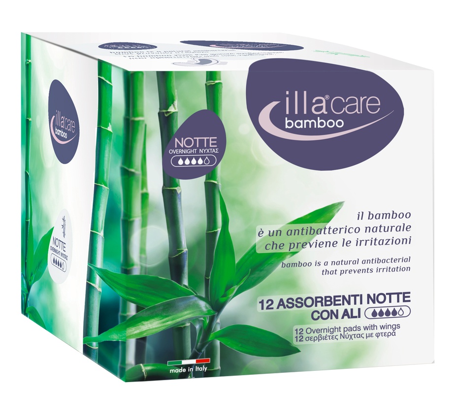 ILLA CARE BAMBOO ASSORBENTE NOTTE 12 PEZZI - farmasconti.eu