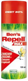BEN'S REPELLENTE BIOCIDA 50% 100 ML - farmasconti.eu
