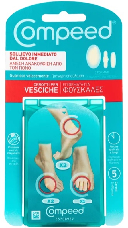 COMPEED CEROTTI PER VESCICHE MISTO 5 PEZZI - farmasconti.eu