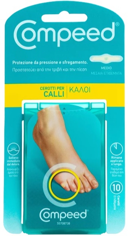 COMPEED CEROTTI PER CALLI MEDIO 10 PEZZI - farmasconti.eu
