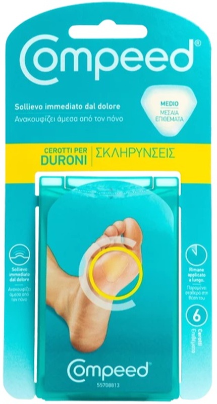 COMPEED CEROTTI PER DURONI MEDIO 6 PEZZI - farmasconti.eu