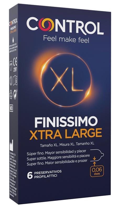 CONTROL FINISSIMO XTRA LARGE 6 PEZZI - farmasconti.eu