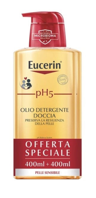 EUCERIN BIPACCO PH5 OLIO DETERGENTE 400 ML + 400 ML - farmasconti.eu