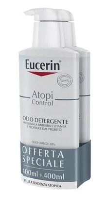 EUCERIN BIPACCO ATOPI OLIO DETERGENTE 400 ML + 400 ML - farmasconti.eu