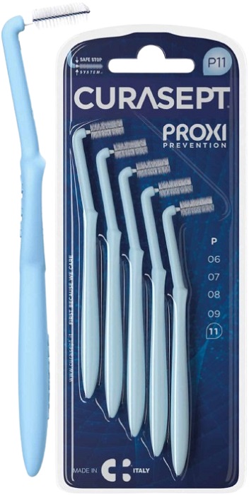 CURASEPT PROXI ANGLE P11 AZZURRO/LIGHT BLUE 5 PEZZI - farmasconti.eu