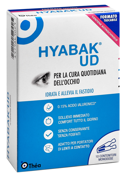 HYABAK UD SOSTITUTO LACRIMALE 10 MONODOSI 4 G - farmasconti.eu