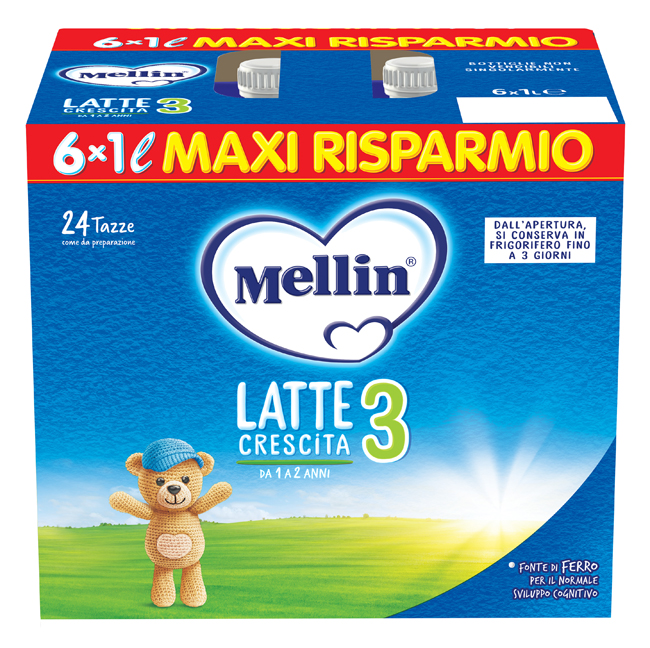 MELLIN 3 LATTE 6X1000 ML - farmasconti.eu