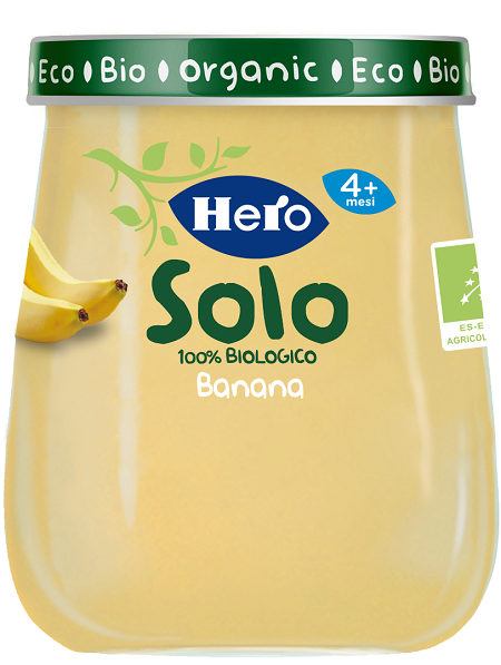 HERO SOLO OMOGENEIZZATO BANANA 100% BIO 120 G - farmasconti.eu