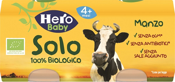 HERO SOLO OMOGENEIZZATO MANZO 100% BIO 2X80G - farmasconti.eu