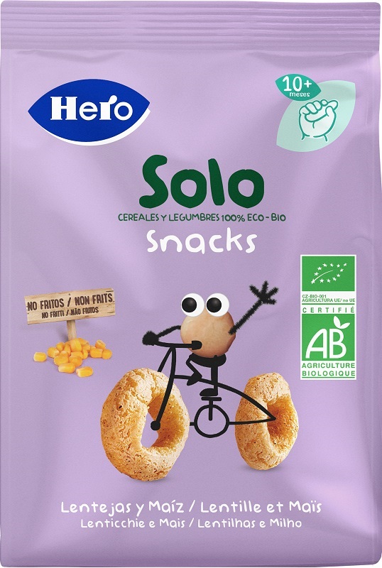 HERO SOLO SNACK LENTICCHIE MAIS 100% BIO 50 G - farmasconti.eu