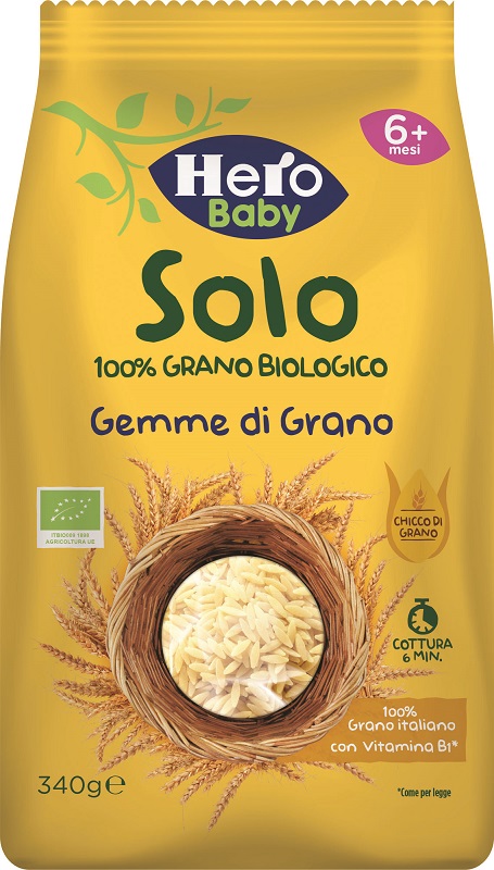 HERO SOLO PASTINA DI SEMOLA DI GRANO DURO 100% BIO 340 G - farmasconti.eu