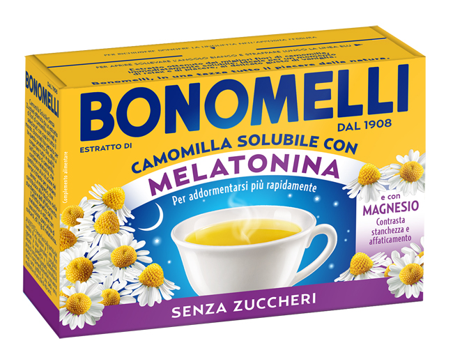 CAMOMILLA SOLUBILE MELATONINA MAGNESIO 16 BUSTINE - farmasconti.eu