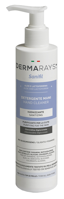 DERMARAYS SANIFIL DETERGENTE MANI IGIENIZZANTE ALOE E LATTOFERRINA 250 ML - farmasconti.eu