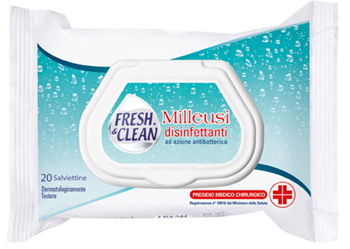 DISINFETTANTE FRESH&CLEAN SALVIETTINE 20 PEZZI - farmasconti.eu