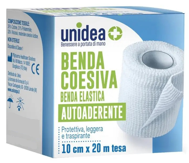 BENDA COESIVA UNIDEA CM 10X20 M 1 PEZZO - farmasconti.eu