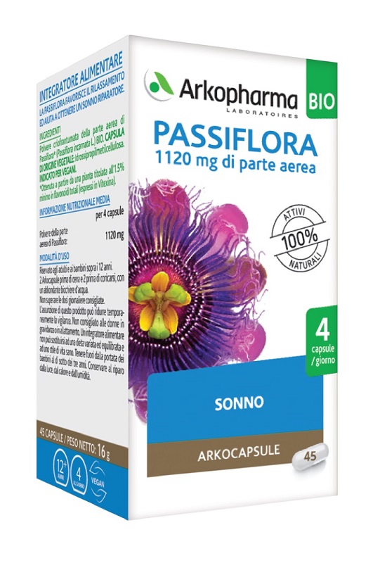 ARKO CAPSULE PASSIFLORA 45 CAPSULE BIO - farmasconti.eu