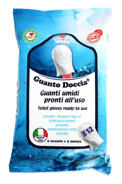 VIVIA GUANTO DOCCIA SENZA RISCIACQUO 12 PEZZI - farmasconti.eu