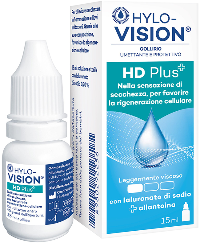 HYLOVISION HD PLUS COLLIRIO UMETTANTE E PROTETTIVO 15 ML - farmasconti.eu