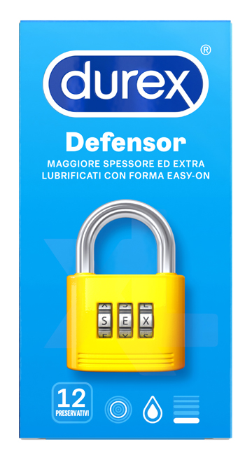 PROFILATTICO DUREX DEFENSOR 12 PEZZI - farmasconti.eu