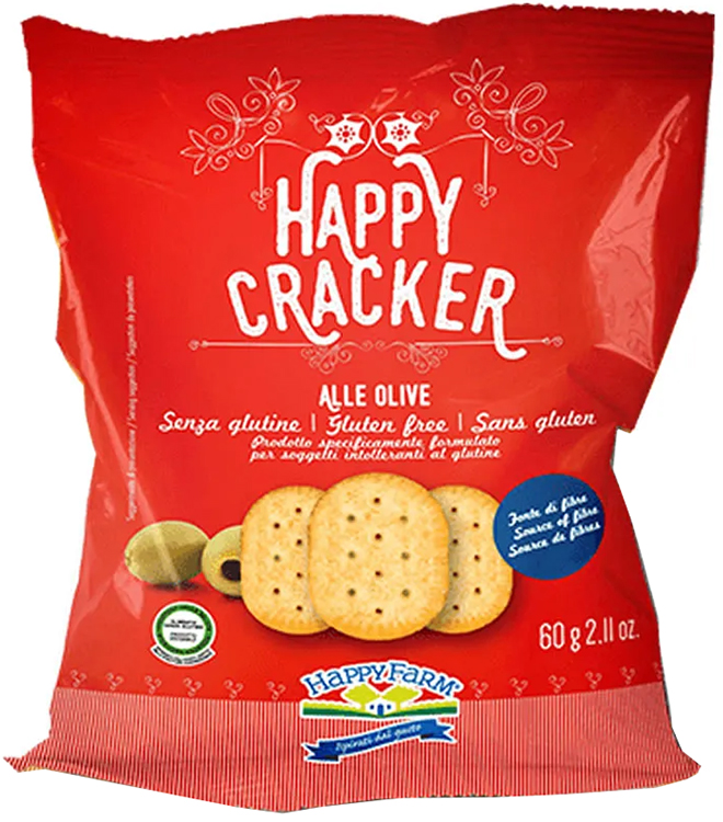 HAPPY FARM CRACKER OLIVE 60 G - farmasconti.eu