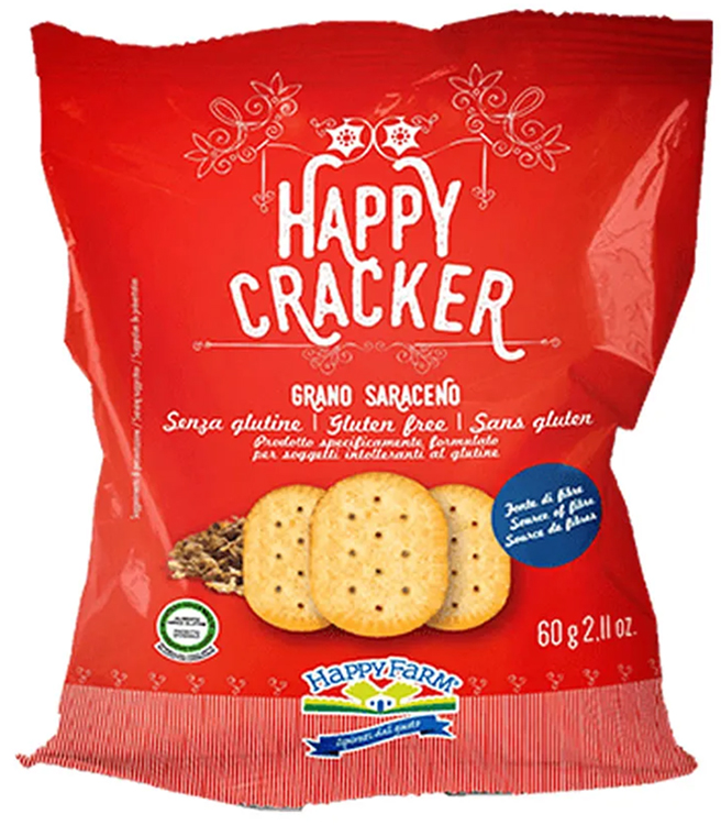 HAPPY FARM CRACKER GRANO SARACENO 60 G - farmasconti.eu