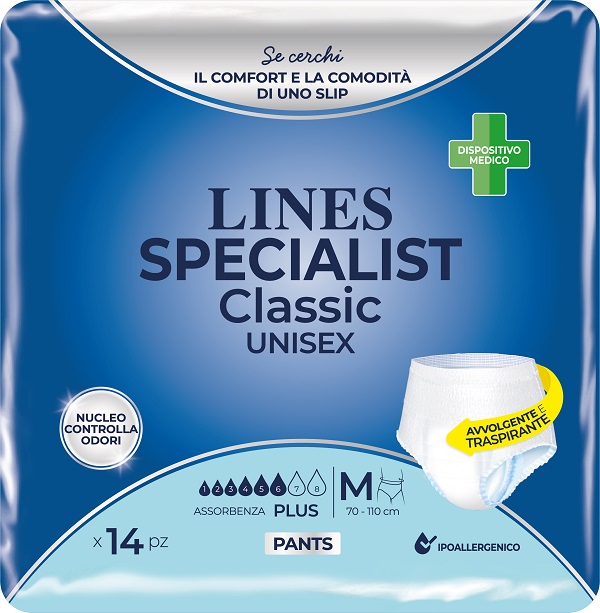 LINES SPECIALIST CLASSIC PANTS PLUS M 14 PEZZI - farmasconti.eu