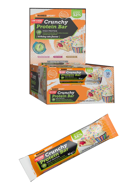 CRUNCHY PROTEINBAR BIRTHDAY CAKE 40 G - farmasconti.eu