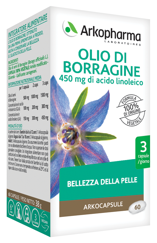 ARKOPHARMA OLIO DI BORRAGINE 60 PERLE - farmasconti.eu