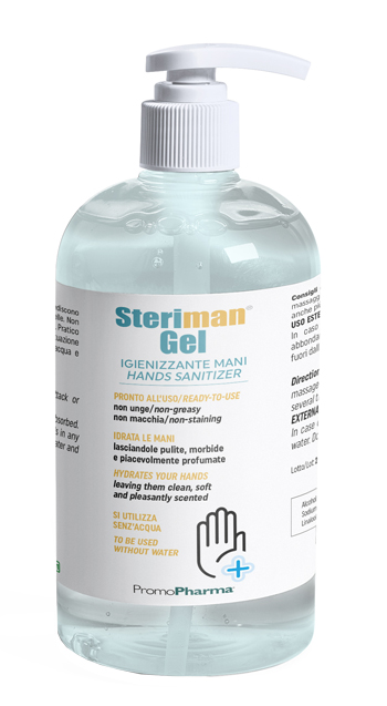 STERIMAN GEL 70 IGIENIZZANTE MANI 500 ML - farmasconti.eu