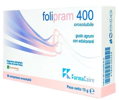 FOLIPRAM 400 60 COMPRESSE OROSOLUBILI GUSTO AGRUMI - farmasconti.eu