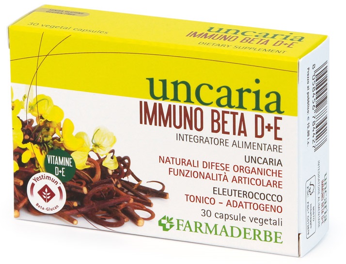 UNCARIA IMMUNO BETA D+E 30 CAPSULE - farmasconti.eu
