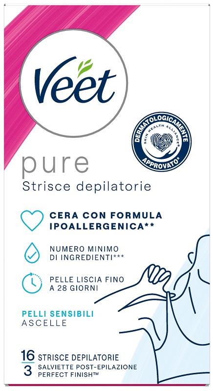VEET STRISCE ASCELLE IPOALLERGENICHE 16 PEZZI - farmasconti.eu