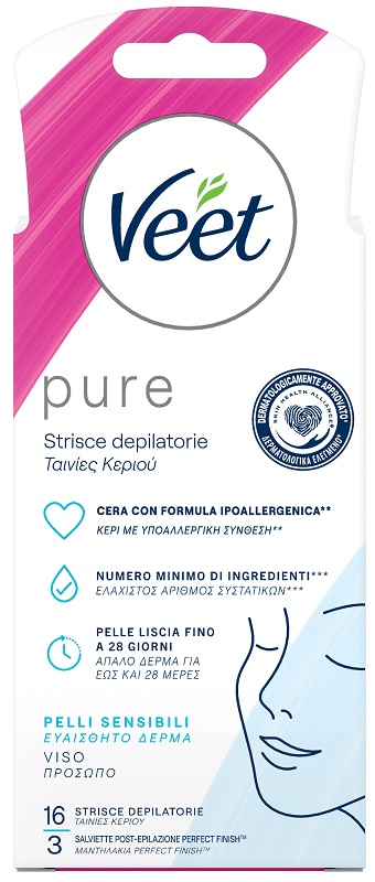 VEET STRISCE VISO IPOALLERGENICHE 16 PEZZI - farmasconti.eu