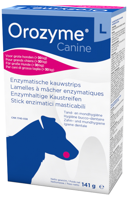 OROZYME CANINE STRISCE ENZIMATICHE MASTICABILI PER CANI DI TAGLIA GRANDE - farmasconti.eu