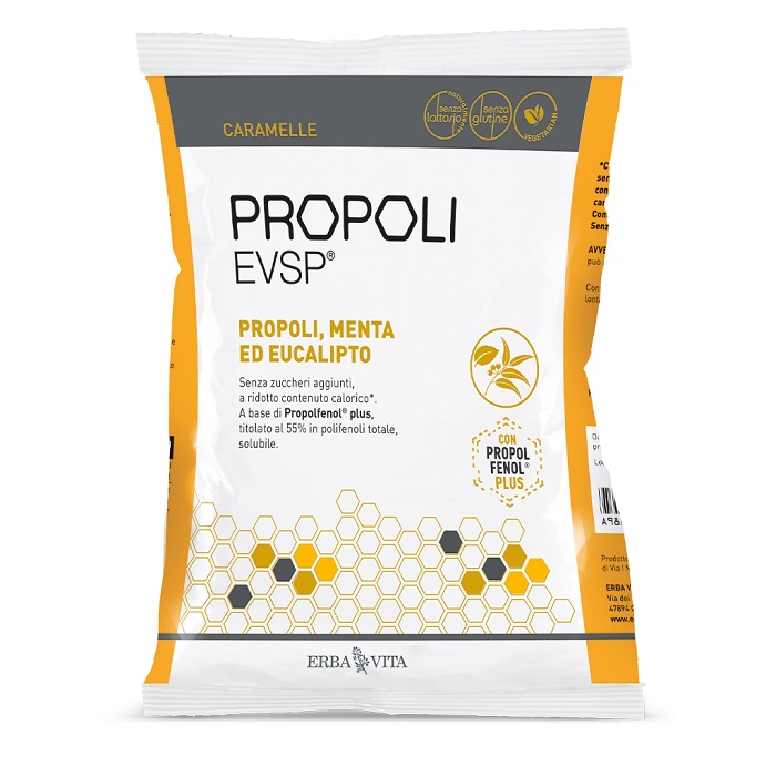 PROPOLI EVSP CARAMELLE PROPOLI MENTA EUCALIPTO 65 G - farmasconti.eu