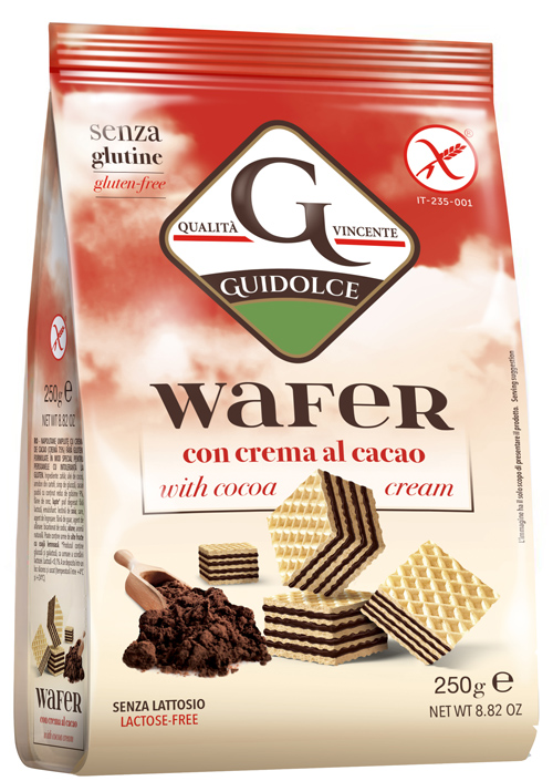 WAFER CON CREMA AL CACAO 250 G - farmasconti.eu
