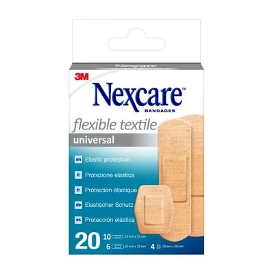 CEROTTO PREPARATO NEXCARE TEXTILE N0420AS ASSORTITI 3 MISURE 10 CEROTTI 19X72MM + 6 CEROTTI 25X72MM + 4 CEROTTI 22,5MM - farmasconti.eu