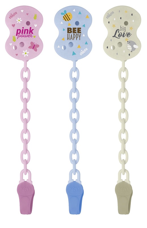 CHICCO CLIP CON CATENELLA MIXED COLORS NEW 2020 - farmasconti.eu
