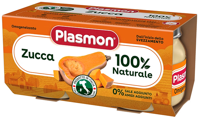 PLASMON OMOGENEIZZATO ZUCCA 2 X 80 G - farmasconti.eu