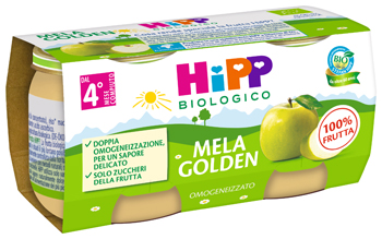 HIPP BIO OMOGENEIZZATO MELA GOLDEN 2 X 80 G - farmasconti.eu