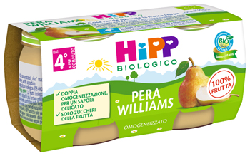 HIPP BIO OMOGENEIZZATO PERA WILLIAMS 2 X 80 G - farmasconti.eu