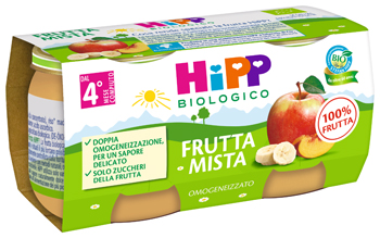 HIPP BIO OMOGENEIZZATO FRUTTA MISTA 2X80 G - farmasconti.eu