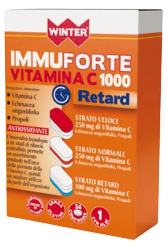 WINTER IMMUNOFORTE VITAMINA C 1000 RETARD 24 COMPRESSE - farmasconti.eu